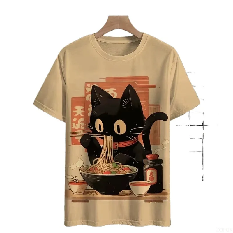 Yours Summer Clothing - เสื้อยืดผู้ชายพิมพ์เสื้อยืดแขนสั้นแฟชั่นหลวมรอบคอBreathableผู้ชายฤดูร้อนรอบคอเสื้อผ้า