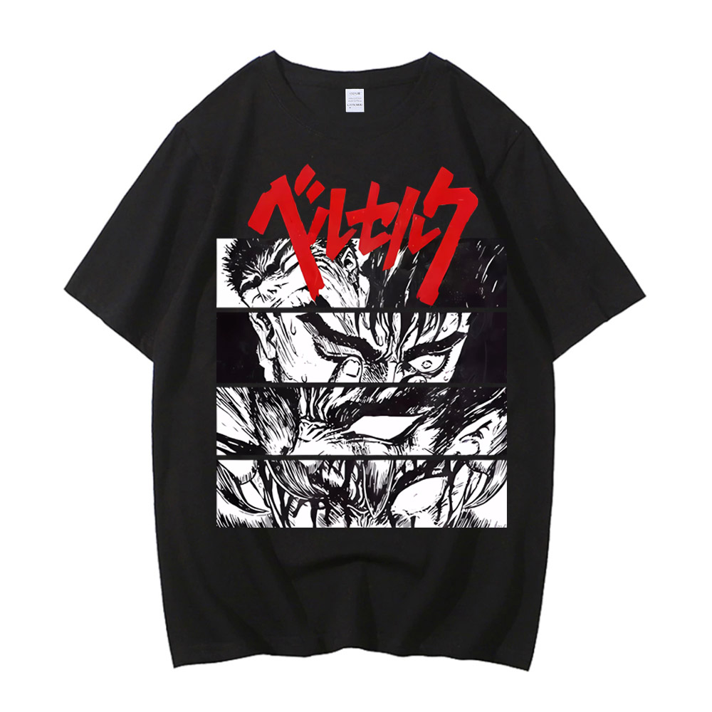 Summer Clothing Trends For Men 2026 - เสื้อยืดอนิเมะ Berserk ลายพิมพ์สุดฮิตประจำปี 2026 สำหรับฤดูร้อน ผู้ชาย
