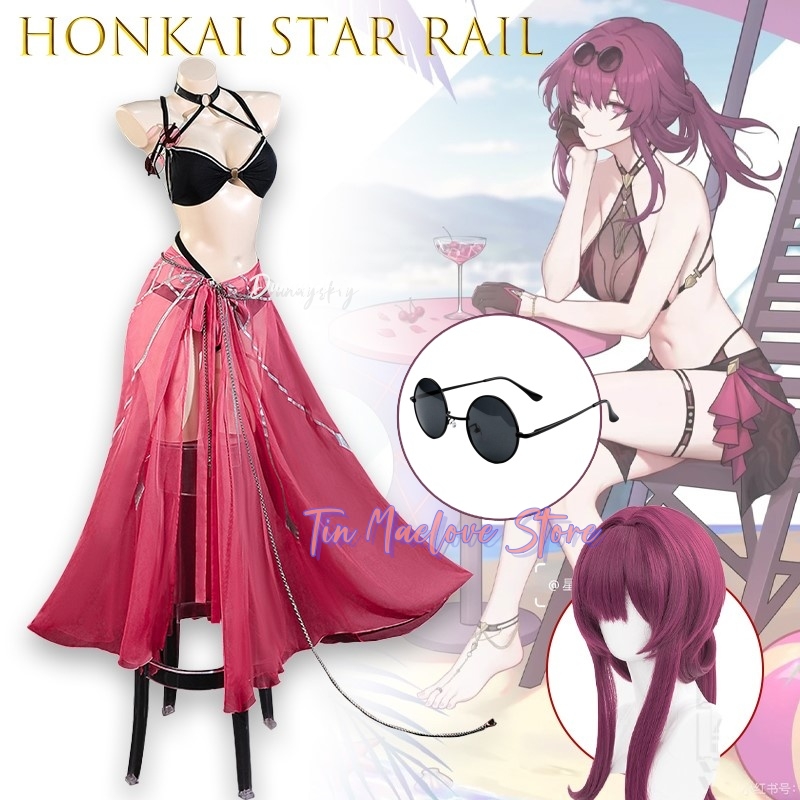 Summer Clothing Europe - ชุดคอสเพลย์คาฟคา ชุดว่ายน้ำฤดูร้อน อนิเมะเกม ฮอนไก สตาร์เรล คาฟคา