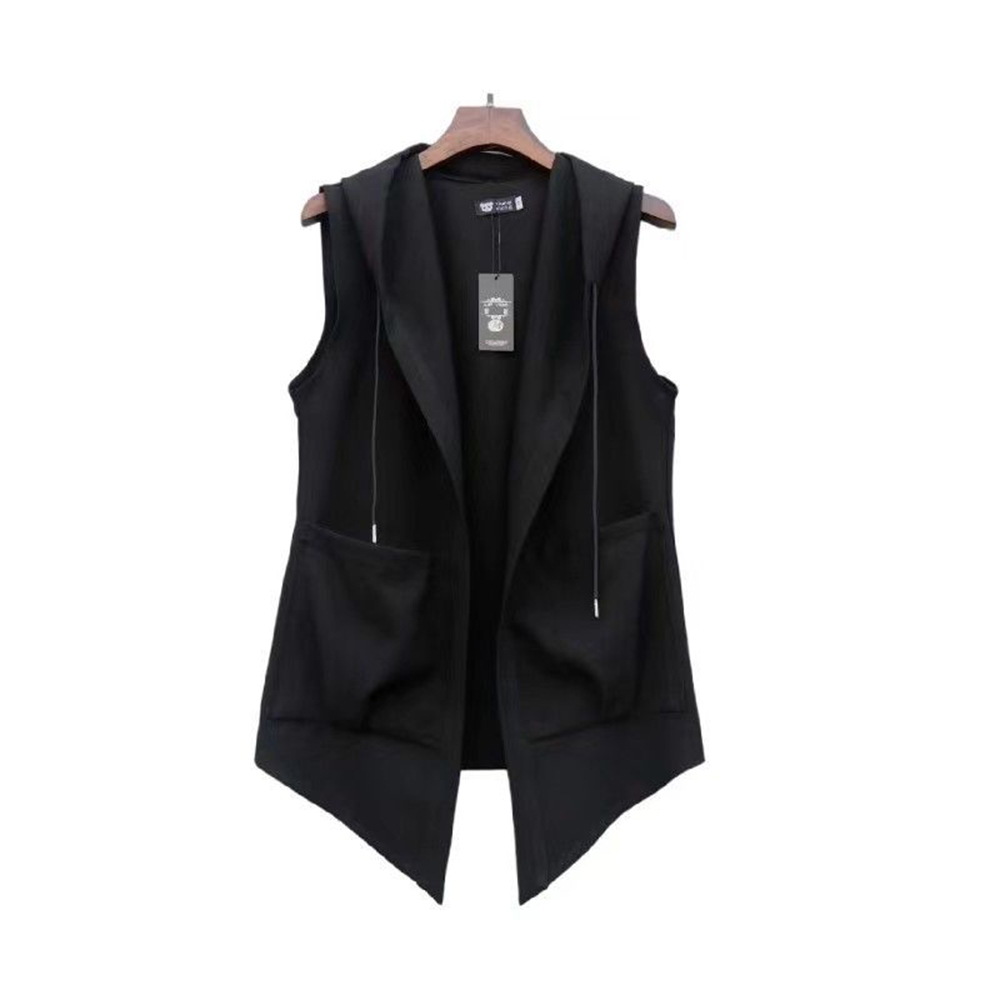 Summer Clothing Trends For Men 2026 - เสื้อกั๊กมีฮู้ดผู้ชาย XS-5XL มีกระเป๋า สไตล์สตรีทแฟชั่น สำหรับวัยรุ่น ใส่เที่ยวข้างนอก