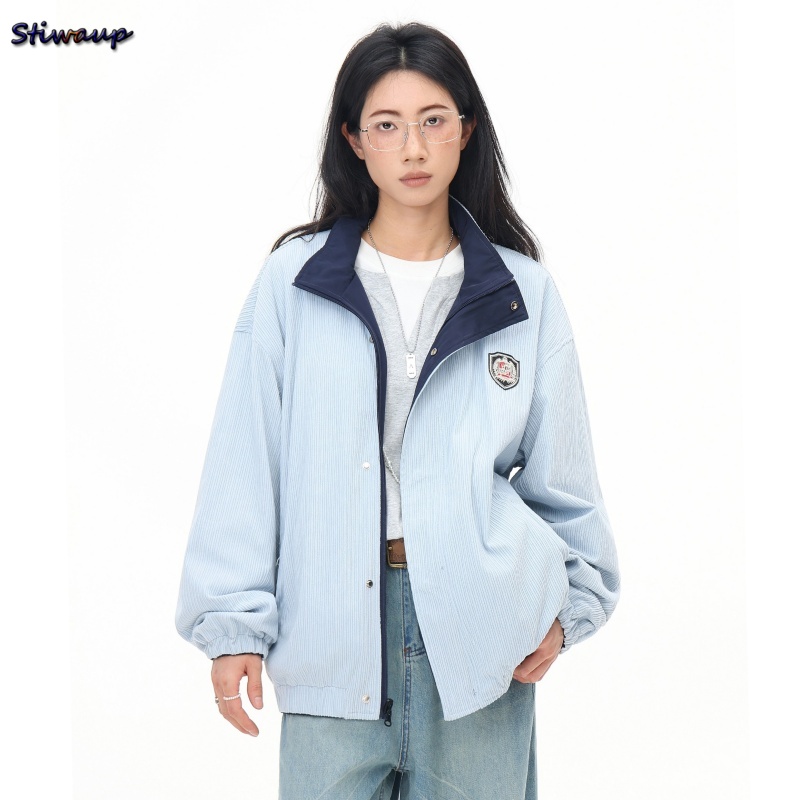 Summer Clothing Deals - เสื้อแจ็คเก็ตผู้หญิงลดราคา เสื้อแจ็คเก็ตแบบกลับด้านได้ เสื้อคลุมผู้หญิง ไซส์ใหญ่ ฤดูใบไม้ผลิ ฤดูใบไม้ร่วง