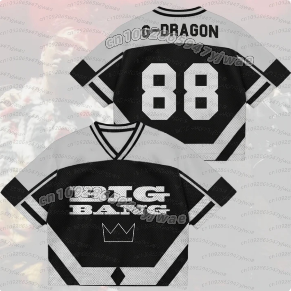 Summer Clothing Women - เสื้อยืดตาข่ายผสมสำหรับผู้ชายและผู้หญิง คอลเลคชั่นซัมเมอร์ BigBang 2026 World Tour