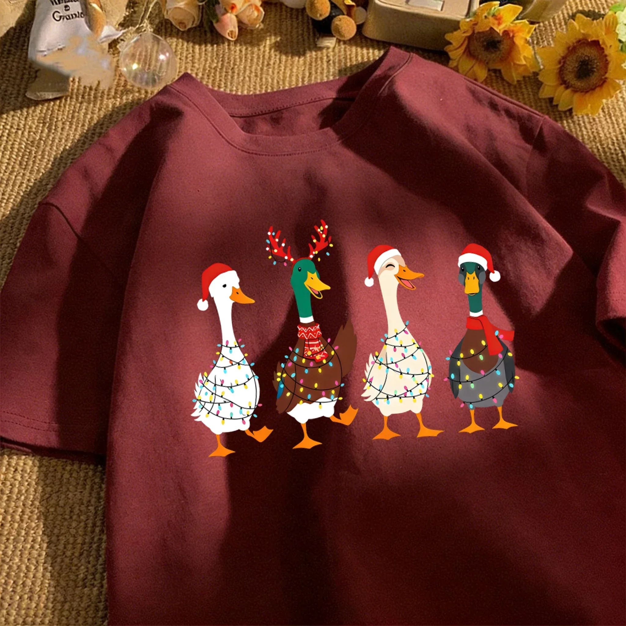 Japan Summer Festival Clothing - เสื้อยืดลายเป็ดเต็มไปด้วยบรรยากาศเทศกาลสำหรับผู้ชาย เสื้อยืดทรงหลวมสไตล์พื้นฐาน เสื้อผ้าลำลองแฟชั่นฤดูร้อน แขนสั้น ยูนิเซ็กส์ สไตล์เรโทร