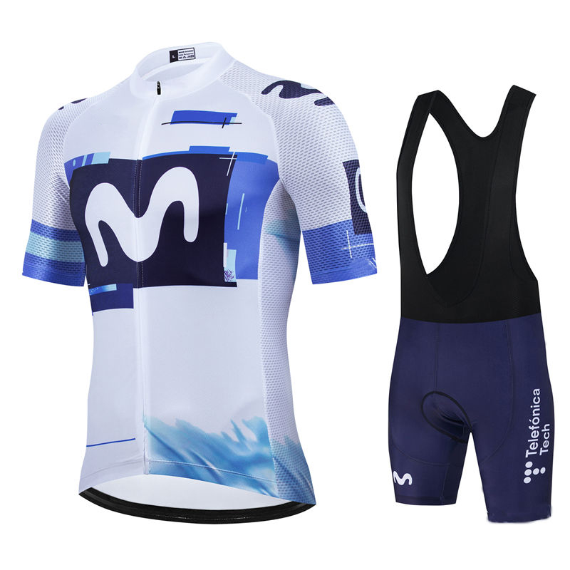 Summer Clothing Sale Men - Movistar ทีม Pro ฤดูร้อนชุดขี่จักรยาน Jersey Men's