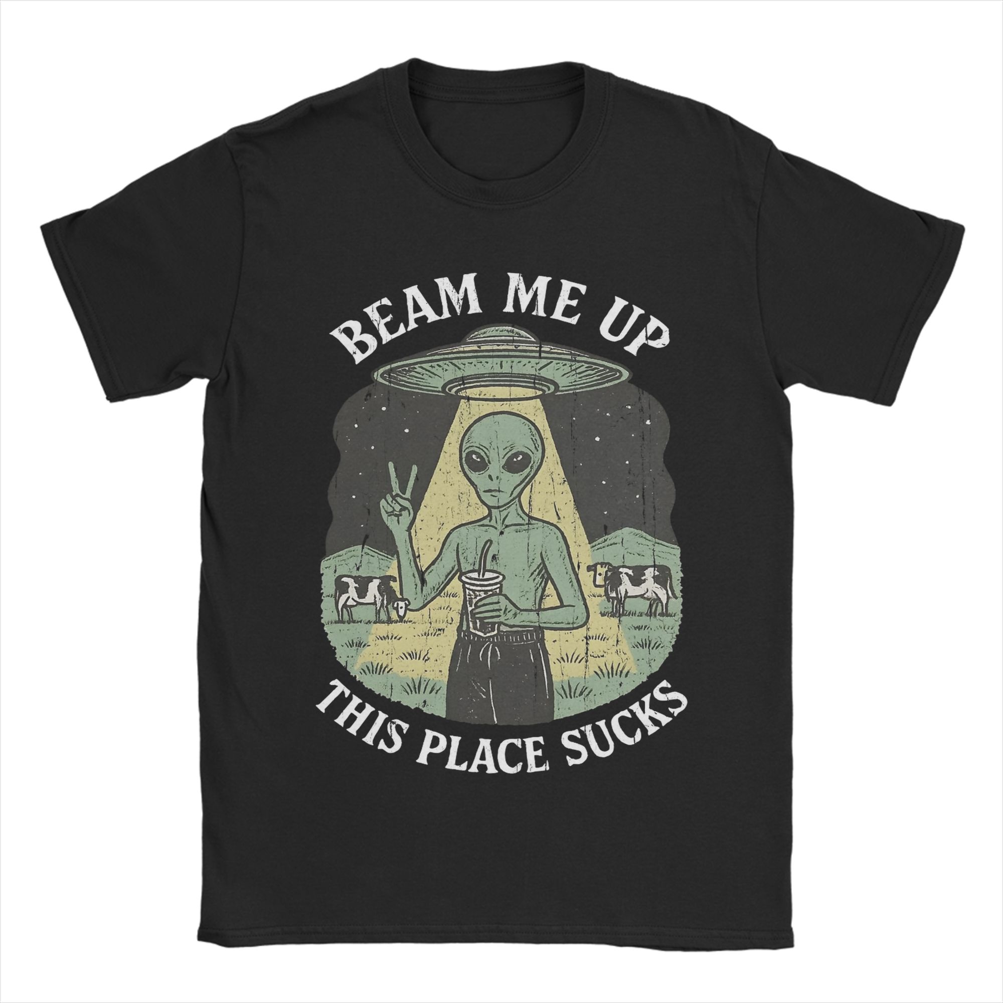 Summer Clothing Places - เสื้อยืดตลกๆ ลาย Beam Me Up This