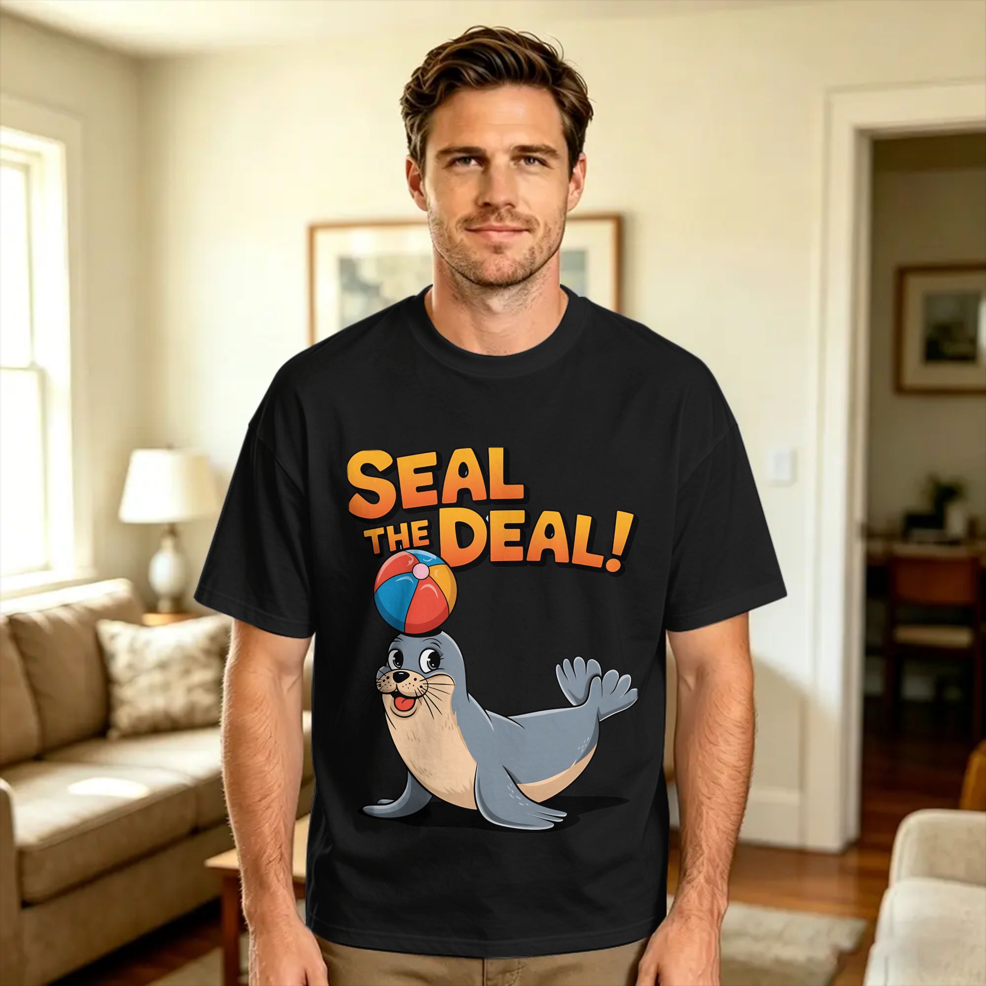 Summer Clothing Deals - เสื้อยืด Seal The Deal เสื้อยืดฮิปปี้แขนสั้น Y2K
