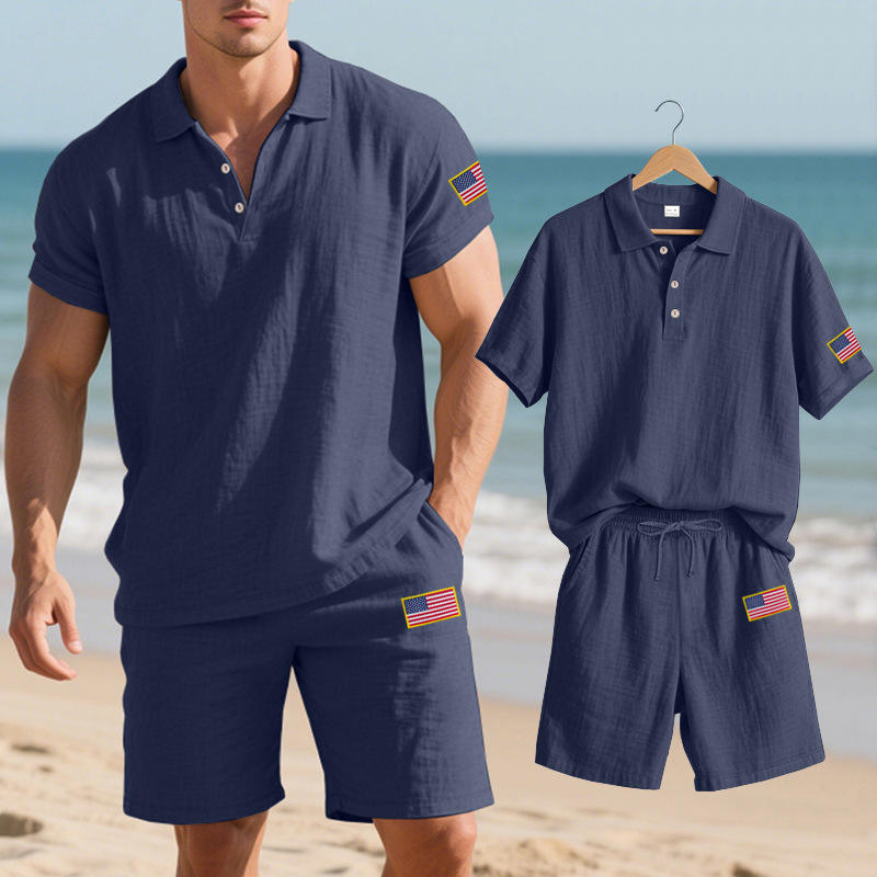 เสื้อเชิ้ตลินินลำลองลายโลโก้วั - Summer Clothing Beach บทวิจารณ์และราคา
