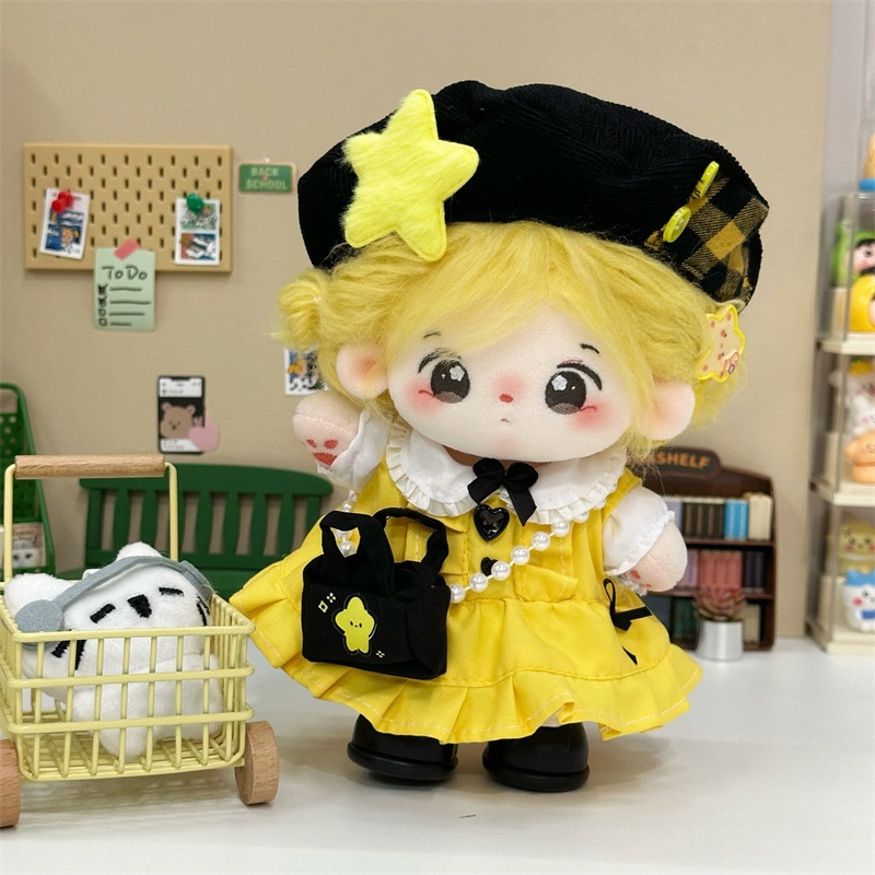ชุดเสื้อผ้าตุ๊กตาผ้าฝ้ายขนาด 2 - Yellow Summer Clothing บทวิจารณ์และราคา