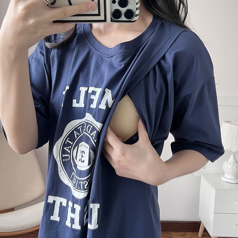 ชุดพยาบาลคนท้องให้นมบุตรเสื้อย - Summer Clothing Women บทวิจารณ์และราคา