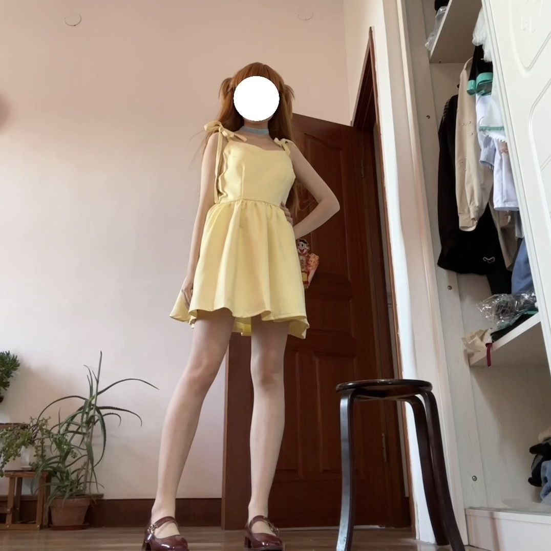 Shikinami Asuka Langley ชุดสีเ - Yellow Summer Clothing บทวิจารณ์และราคา