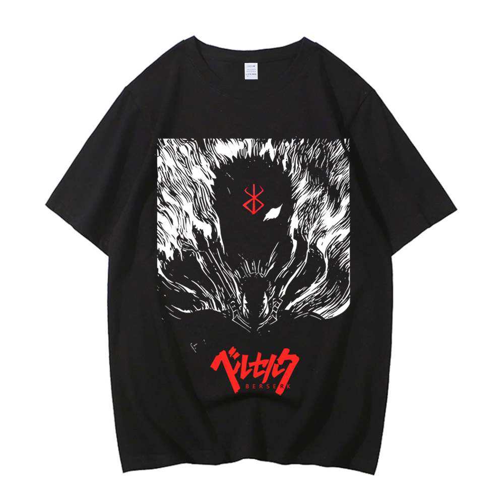 เสื้อยืดอนิเมะ Berserk ลายพิมพ - Summer Clothing Trends For Men 2026 บทวิจารณ์และราคา