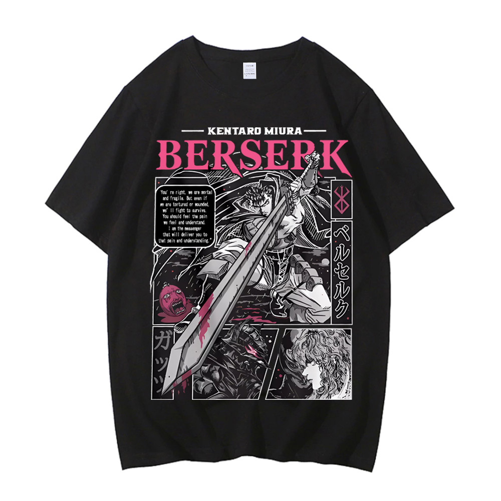 เสื้อยืดอนิเมะ Berserk ลายพิมพ - Summer Clothing Trends For Men 2026 บทวิจารณ์และราคา