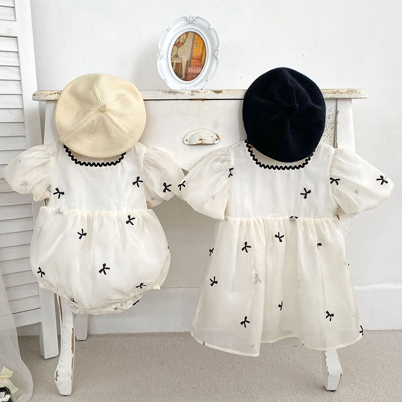 เด็กน้องสาวเสื้อผ้าฤดูร้อนเด็ก - Summer Gauze Clothing บทวิจารณ์และราคา