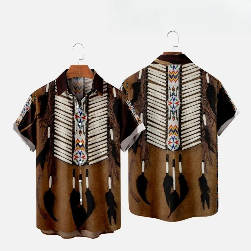 เสื้อชายหาดพิมพ์ลาย3D สไตล์อิน - Indian Summer Vintage Clothing บทวิจารณ์และราคา