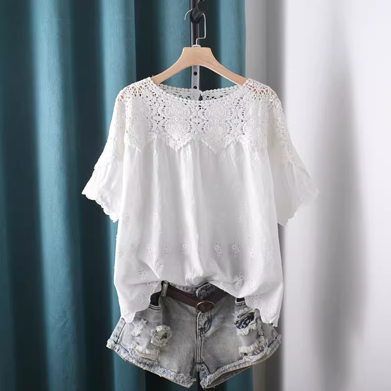 เสื้อเชิ้ตและเสื้อเบลาส์ปักลาย - Summer Clothing In Japan บทวิจารณ์และราคา