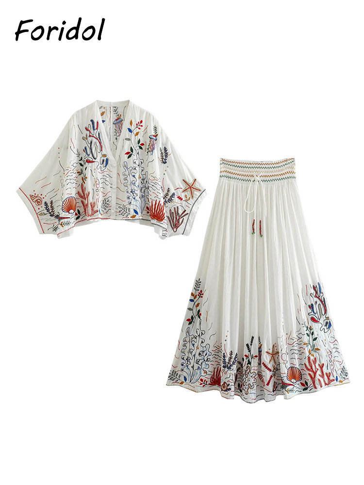 Foridol Marine Organism เย็บปั - Summer Clothing For Older Women บทวิจารณ์และราคา