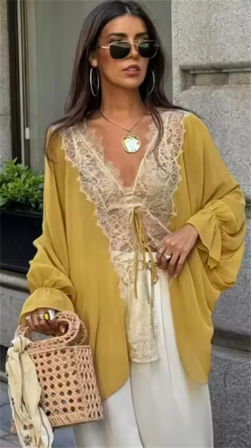 เสื้อเชิ้ตผู้หญิง 2026 ฤดูร้อน - Yellow Summer Clothing บทวิจารณ์และราคา