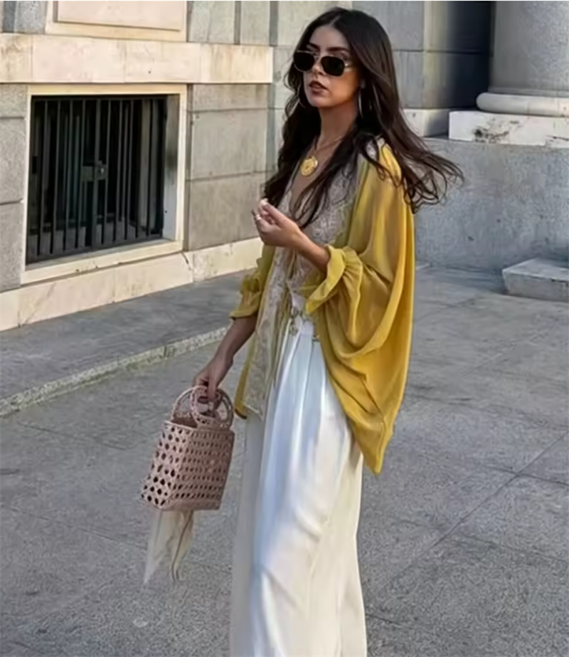 เสื้อเชิ้ตผู้หญิง 2026 ฤดูร้อน - Yellow Summer Clothing บทวิจารณ์และราคา