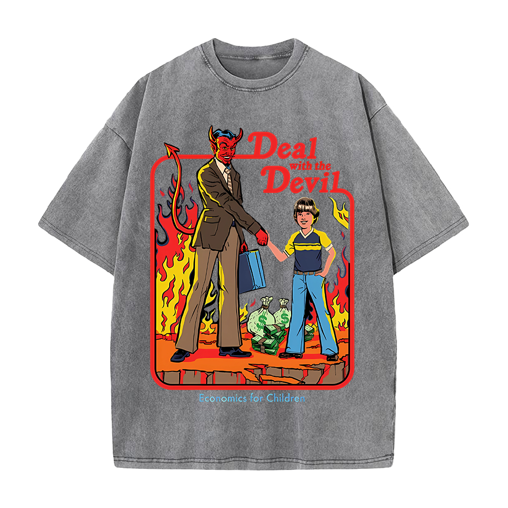 เสื้อยืดพิมพ์ลาย Deal With The - Summer Clothing Deals บทวิจารณ์และราคา