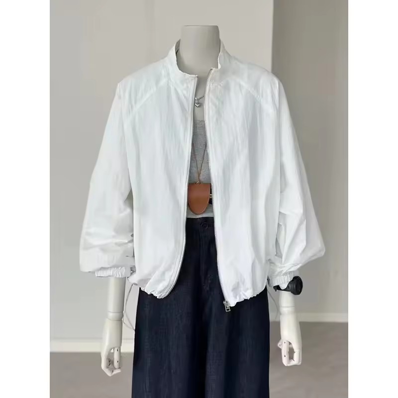 ผู้หญิงเกาหลีแขนยาวครีมกันแดดเ - Crew Clothing Summer Jacket บทวิจารณ์และราคา