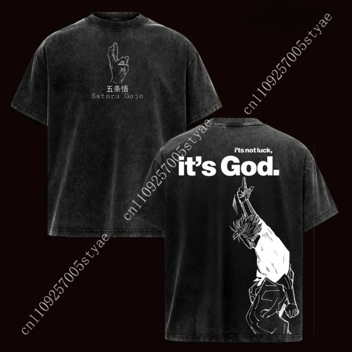 เสื้อยืดลายอนิเมะโกโจ ซาโตรุ เ - Yours Summer Clothing บทวิจารณ์และราคา