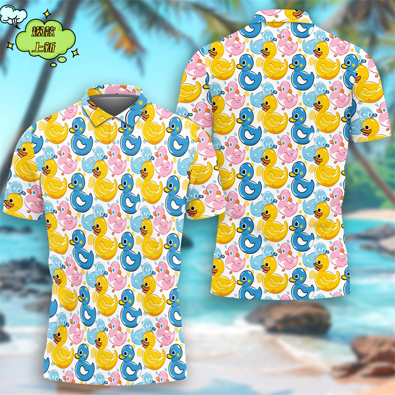 Cute Yellow Duck 3D Printing P - Yellow Summer Clothing บทวิจารณ์และราคา