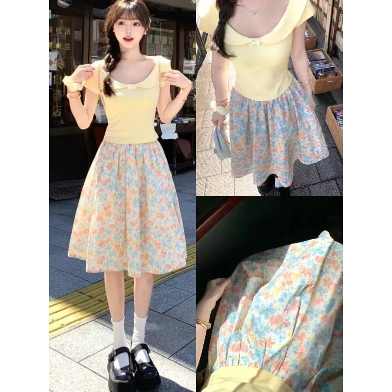 ชุดเซ็ตสองชิ้น เสื้อยืดแขนสั้น - Summer Clothing In Japan บทวิจารณ์และราคา