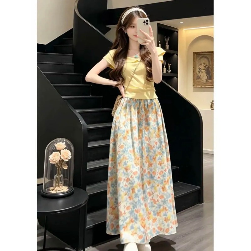 ชุดเซ็ตสองชิ้น เสื้อยืดแขนสั้น - Summer Clothing In Japan บทวิจารณ์และราคา