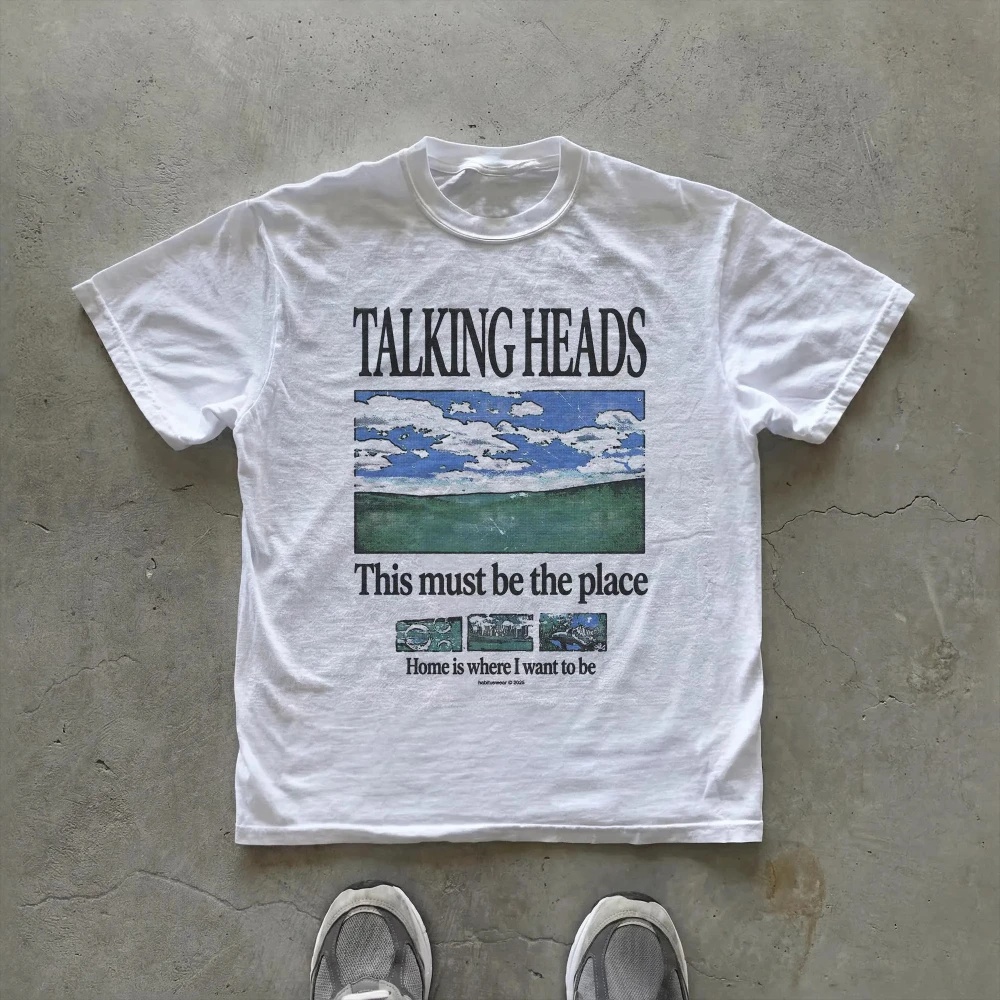 เสื้อยืดลายกราฟิก Talking Head - Summer Clothing Places บทวิจารณ์และราคา