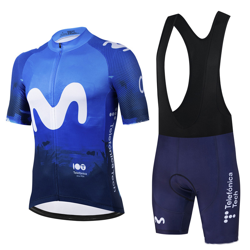Movistar ทีม Pro ฤดูร้อนชุดขี่ - Summer Clothing Sale Men บทวิจารณ์และราคา