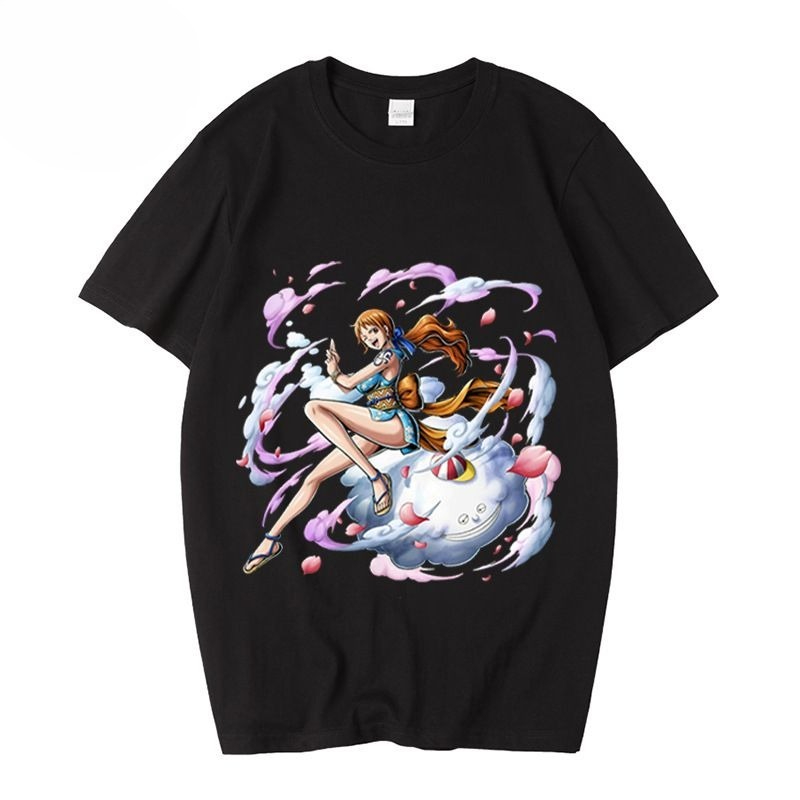 วันพีชอะนิเมะนามิเสื้อยืดพิมพ์ - Japan Summer Festival Clothing บทวิจารณ์และราคา