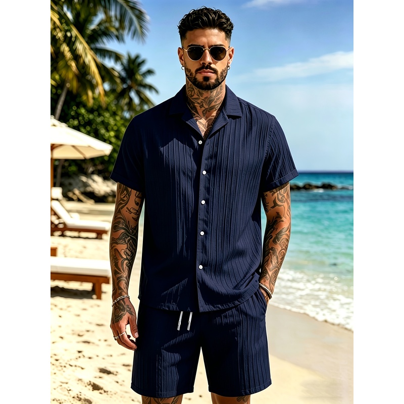 ชุดสูทลำลองฤดูร้อนสำหรับผู้ชาย - Summer Clothing Beach บทวิจารณ์และราคา