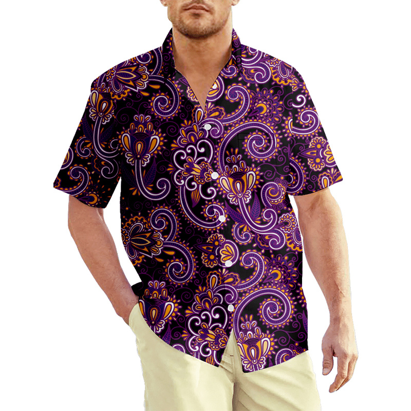 เสื้อเชิ้ตลายพาสลีย์ลายพิมพ์3D - Summer Clothing India บทวิจารณ์และราคา