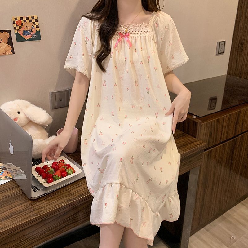 ชุดนอนสไตล์เจ้าหญิงไซส์ใหญ่ ชุ - Summer Clothing Women บทวิจารณ์และราคา