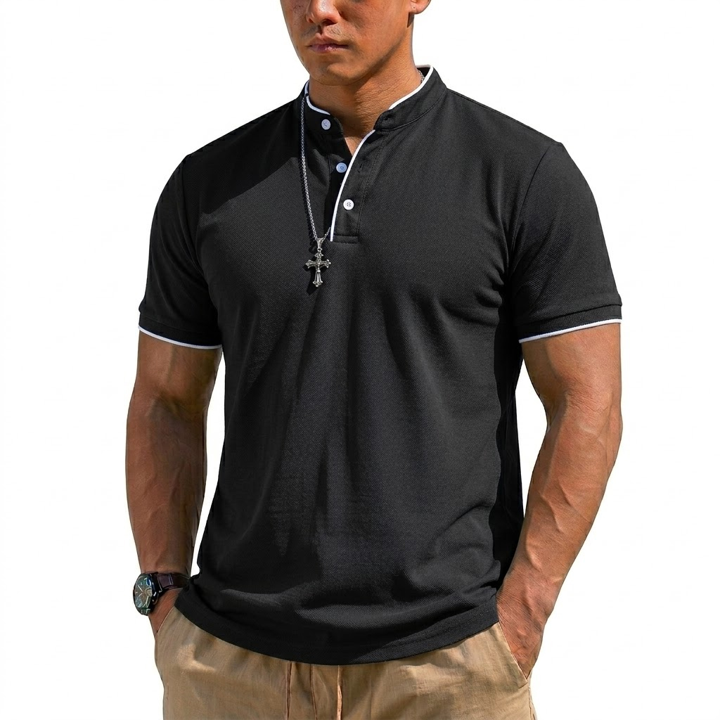 เสื้อเชิ้ตแขนสั้นทรงเฮนลีย์สำห - Summer Clothing Line บทวิจารณ์และราคา
