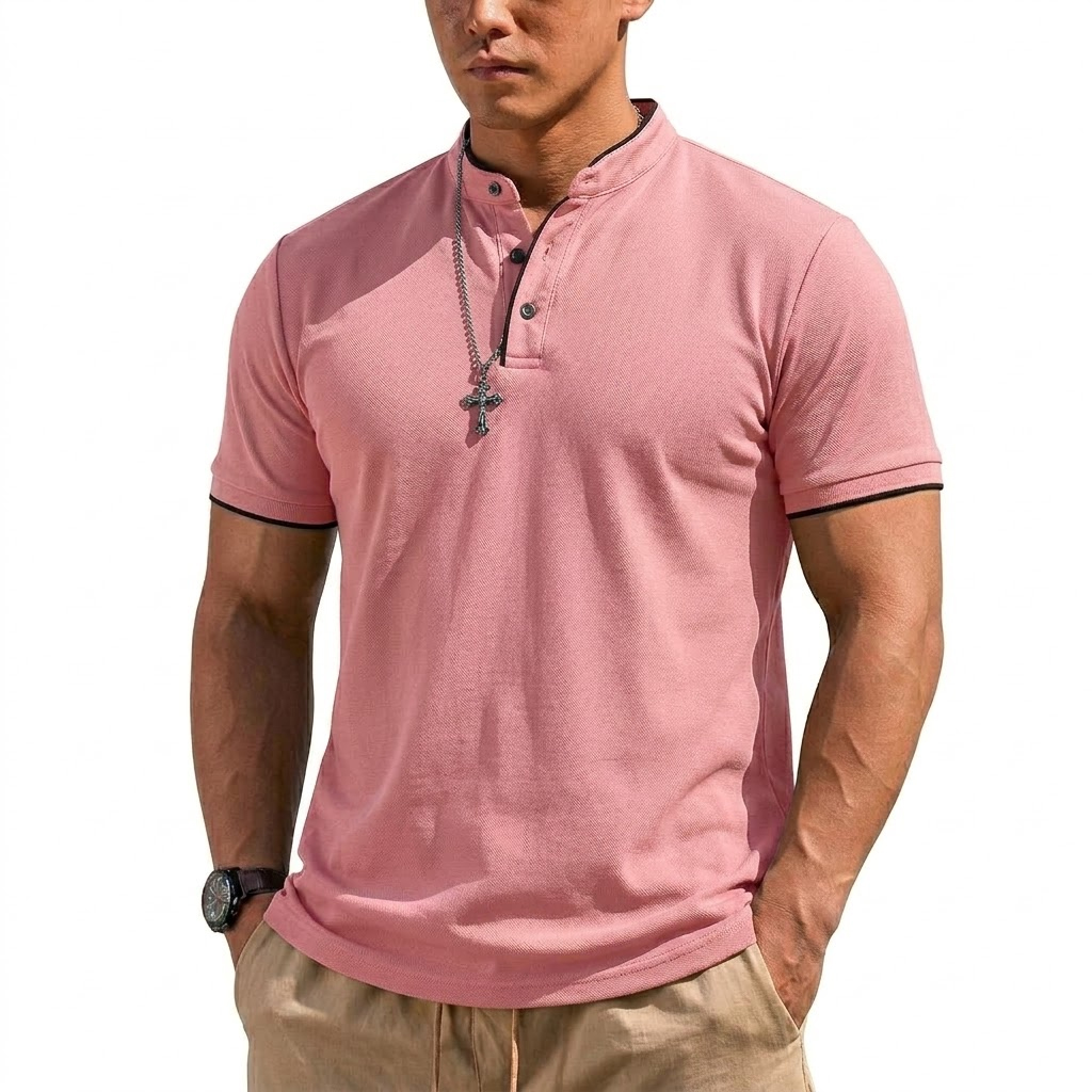 เสื้อเชิ้ตแขนสั้นทรงเฮนลีย์สำห - Summer Clothing Line บทวิจารณ์และราคา