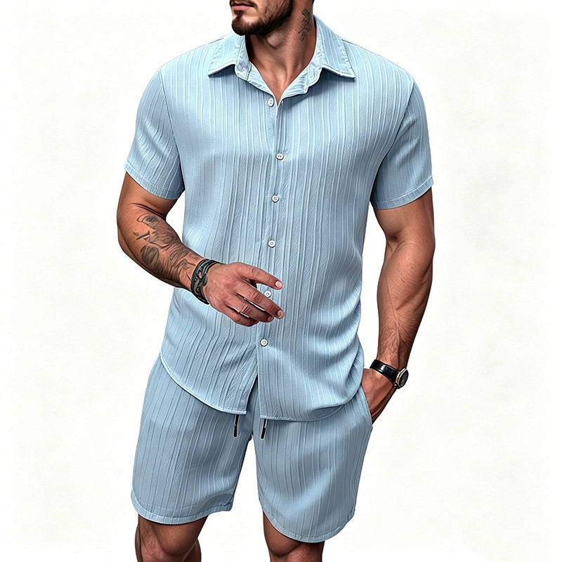 ชุดเซ็ต 2 ชิ้น เสื้อเชิ้ตแขนสั - Summer Clothing Line บทวิจารณ์และราคา
