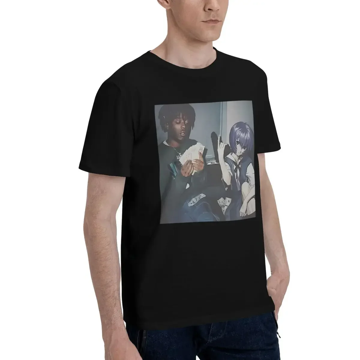 Rei Ayanami Thug Meme 100% Cot - Summer Clothing Deals บทวิจารณ์และราคา