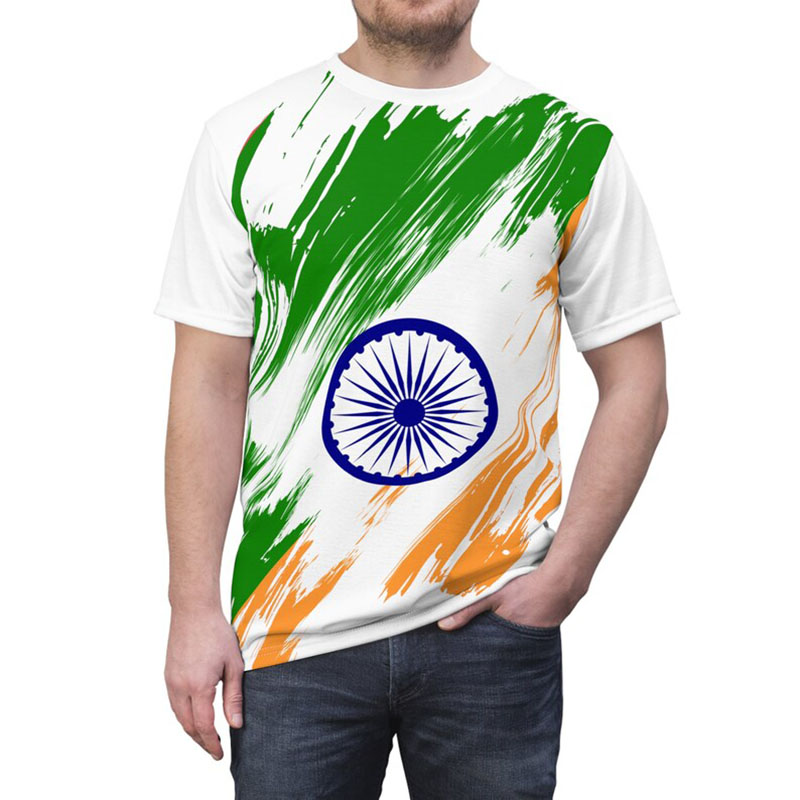 อินเดียธงพิมพ์เสื้อยืดเสื้อผ้า - Summer Clothing India บทวิจารณ์และราคา