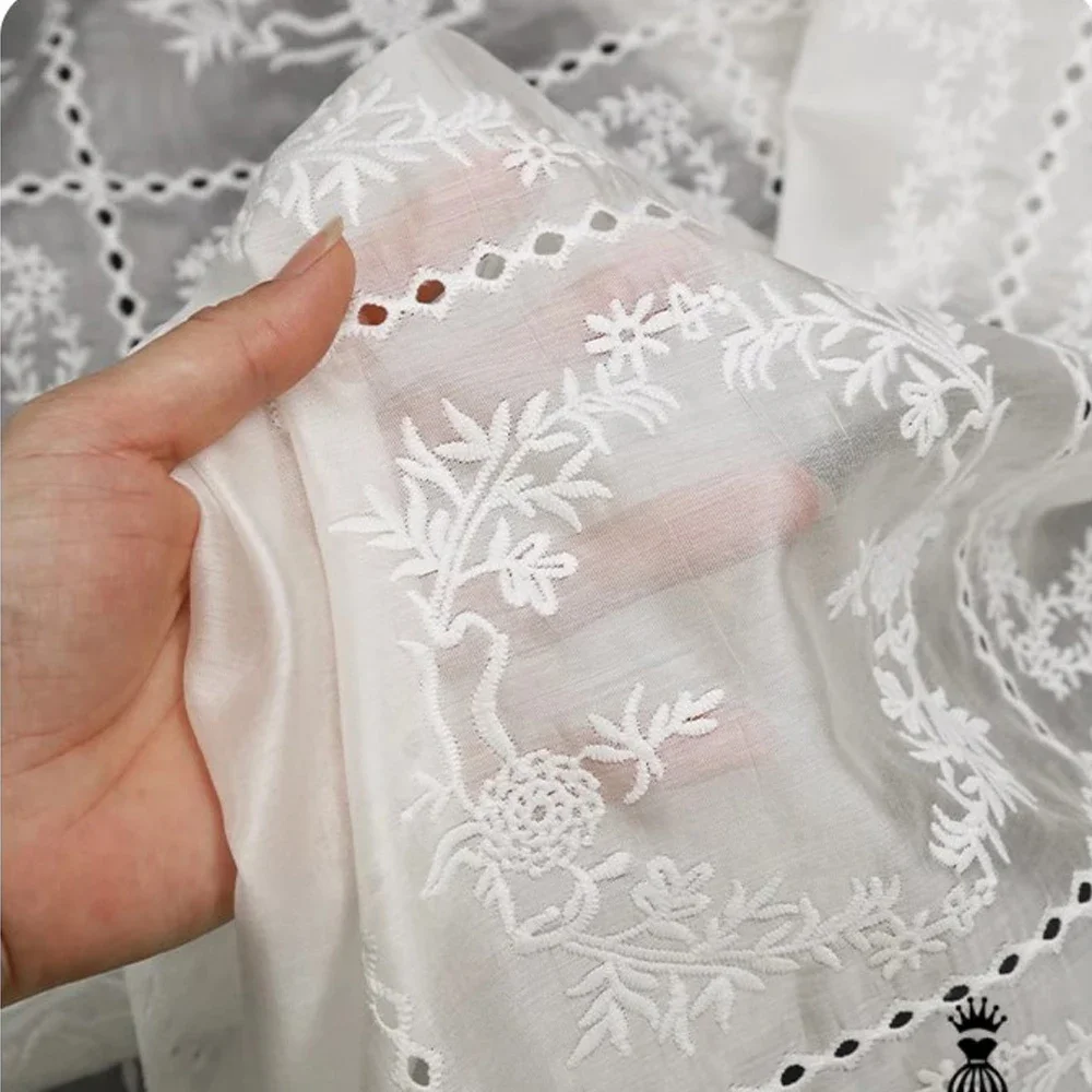 ผ้ากลวงปักลายดอกไม้สำหรับฤดูใบ - Summer Gauze Clothing บทวิจารณ์และราคา