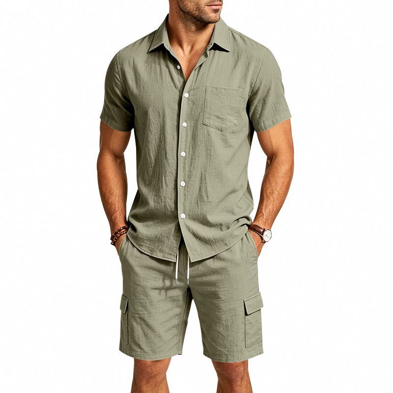 ชุดเซ็ตผ้าลินินสไตล์อเมริกันสำ - Summer Clothing Line บทวิจารณ์และราคา