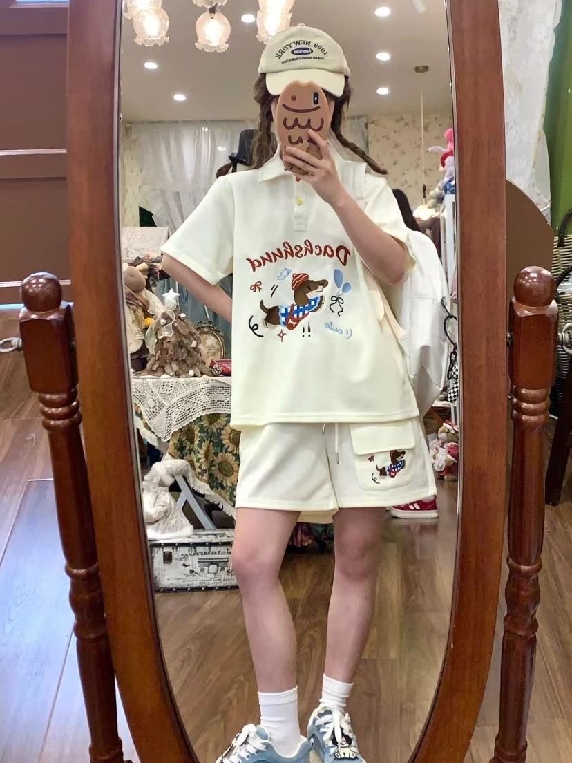Kawaii เย็บปักถักร้อยสุนัขสไตล - Summer Clothing In Japan บทวิจารณ์และราคา