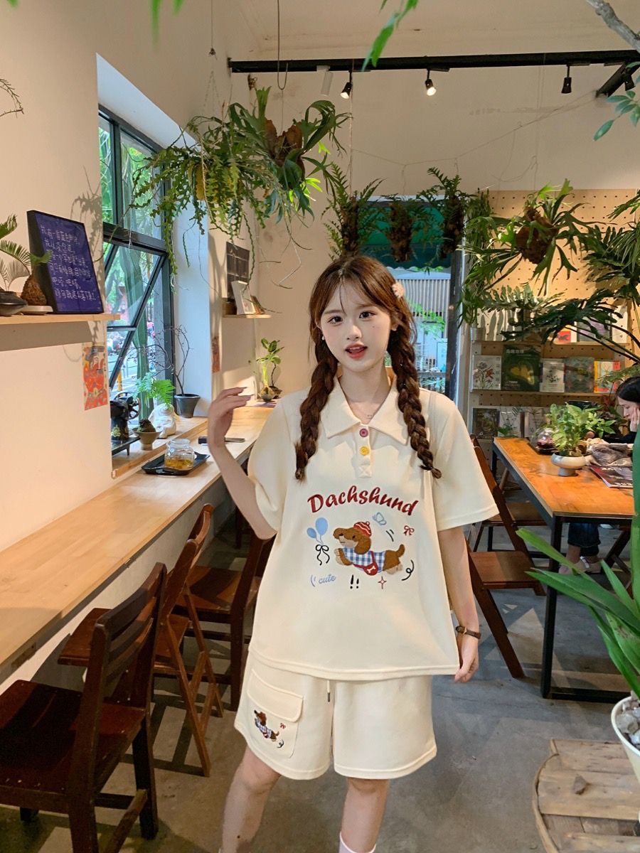 Kawaii เย็บปักถักร้อยสุนัขสไตล - Summer Clothing In Japan บทวิจารณ์และราคา